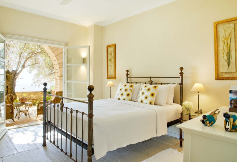 Second bedroom interior with kind size bed