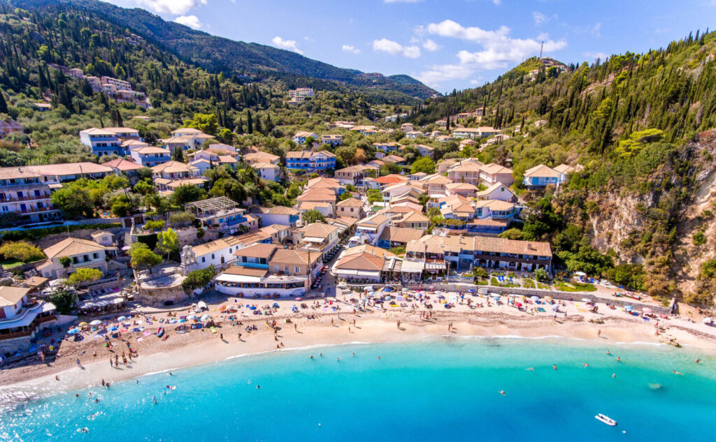 The,Beach,Of,Agios,Nikitas,Near,Lefkada,Town,,Greece